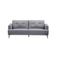 thumbnail image 3 of Topline Home Furnishings 2-piece Grey Upholstery Set: Sofa & Chair, 3 of 4
