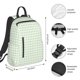 thumbnail image 2 of Fotbe Pistachio Green Checkboard Mochila Ligera para Hombres y Mujeres - Duradera y Resistente al Agua, Ideal para Escuela, Trabajo, Viajes y Uso Diario, 2 of 7