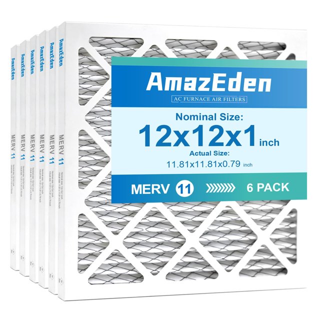 Filtro de aire AmazeDen 30 x 30 x 2 cm MERV 11, paquete de 6