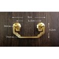 thumbnail image 5 of Paquete de 4 cuadrados homocéntricos Tirador de manija de gabinete de fianza Tirador de cajón de caja de joyería antigua, centros de orificio de 2.56 pulgadas (65 mm), tono de latón, 5 of 5