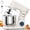 Almond Cream, variant on CEBORY 4 QT 3-in-1 Stand Mixer, 10-Speed Tilt-Head Electric Kitchen Mixer with Dough Hook, Beater, Whisk, and Stainless Steel Bowl for Home Baking