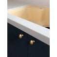 thumbnail image 2 of Goo-Ki 1.4Inch(36MM) Oval Champagne Bronze Cabinet Knobs, Zinc Alloy Modern Kitchen Knobs for Drawer, Dresser Cupboard Wardrobe, 6 Pack, 2 of 6