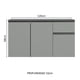 thumbnail image 2 of Gabinete Bajo Cocina Madesa Nice Suspendida con 2 Puertas 2, 2 of 10