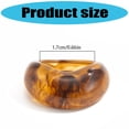 thumbnail image 3 of Modern Contoured Resin Rings Stackable Joint Rings Smooth Textured Surfaces Accessory For Outfit Enhancement, 3 of 8