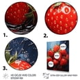 thumbnail image 3 of Designart "Fruit Sweet Strawberry Painting II" Farmhouse Floater Framed Wall Decor, 3 of 7