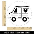 thumbnail image 2 of Mail Shipping Delivery Truck with Heart Self-Inking Rubber Stamp Ink Stamper - Black Ink - Small 3/4 Inch, 2 of 7