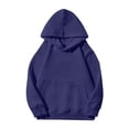 thumbnail image 4 of Tdoqot Girls Cotton Hoodies- Fashion Casual Long Sleeve Soft Kids Pullover Sweatshirt Navy Size 12, 4 of 7