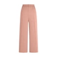 thumbnail image 7 of Cutuoiiu Plus Size Womens Solid Color High Waist Straight Leg Suit Trousers with Pockets Gifts, 7 of 7