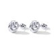 thumbnail image 3 of Pendientes PAVOI Love Knot chapados en oro blanco de 14 quilates para mujer, 3 of 6