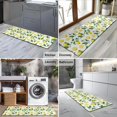 thumbnail image 2 of Yellow Lemon Fruit Slices White Pattern Kitchen Rug Mat,Kitchen Runner Rugs Non Skid Washable,Decorative Kitchen Floor Mats for Kitchen,Sink,Laundry,17"X47", 2 of 5