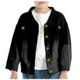 thumbnail image 4 of Gubotare Kids Jean Jacket Little&Big Girls Sequin Outerwear Embroidery Denim Jacket Size 5T 6T (Black,5-6 Years), 4 of 8