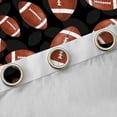 thumbnail image 4 of Erosebridal Ball Games Blackout Curtains Set of 2 (52x84 Each) For Kids,American Rugby Football Gaming Window Curtains, 4 of 7