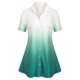 thumbnail image 1 of Bolsillos de talla grande Camisa de color Ombre Rosegal Blusas Tallas Grandes, 1 of 5