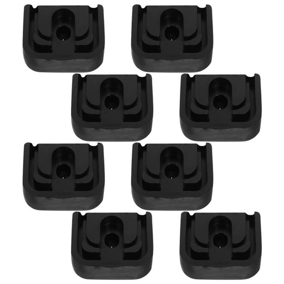 Homoyoyo Air Conditioner Shock Absorption Pads Black Rubber Versatile Use for Outdoor Units