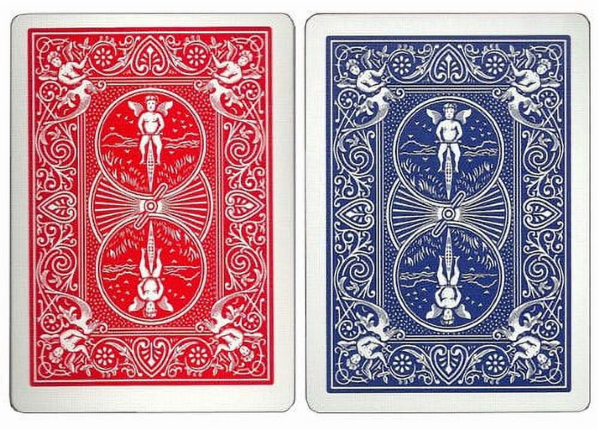 2 Decks Bicycle Rider Back 808 Standard Poker Playing Cards Red
