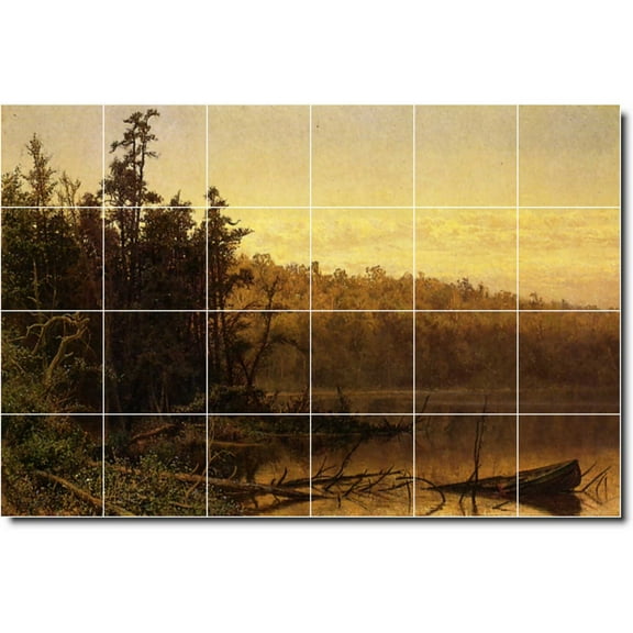 Ceramic Tile Mural-Hugh Bolton Jones Landscapes Painting 270. 25.5" w x 17" h using (24) 4.25 x 4.25 ceramic tiles
