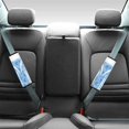 thumbnail image 2 of Chririnla Blue Geometric Stripe Design Seat Belt Covers 2 Pack Seat Belt Pads Cover Soft Easy Install Suitable for Truck Vehicle, 2 of 8