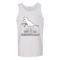 thumbnail image 2 of Wild Bobby, Unstoppable T Rex Funny, Pop Culture, Men Graphic Tank Top, White, Medium, 2 of 4