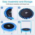 thumbnail image 3 of Jump Into Fun 36'' Mini Trampoline for Kids, 3FT Toddler Trampoline with Handle, Foldable Kids Trampoline Indoor/Outdoor for Toddlers Ages 3-6, Small Fitness Rebounder Trampoline, Easy Storage, 3 of 7