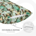 thumbnail image 3 of Daiia Colorful Hawaii Palms Bedding Waterproof Pillow Protector Zippered Queen – Bed Bug Proof Pillow Encasement-16"x24", 3 of 6