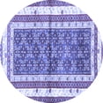 thumbnail image 1 of Ahgly Company Indoor Round Persian Blue Traditional Area Rugs, 3' Round, 1 of 4