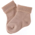 thumbnail image 4 of Lian LifeStyle 1 Pair Children Wool Crew Socks. , Soft and Durable HRL1801 Size 6M-12M (Beige) 1p-c4, 4 of 6