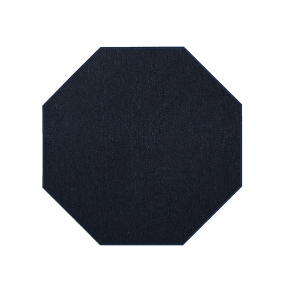 Furnish My Place Neyland Custom Rug - 12 ft., Octagon, Navy, Floor Area Rug for Patio, Garden, Hallway, Living Room