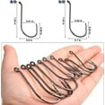 thumbnail image 4 of 100pcs Octopus Beak Offset Fishing Hooks Froged Sport Circle Hooks Sharp High Carbon Steel Fishing Hook, 4 of 8