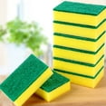 12PC Rectangle Scrub Sponges NonScratch Kitchen Sponges Heavy Duty Cellulose Scrubbing Sponges