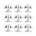 thumbnail image 3 of Mushroom Rivets Round Head, 10mm Diameter Round Head Rivets Electroplating Process  For Punk Clothing For Shoes Silver, 3 of 8