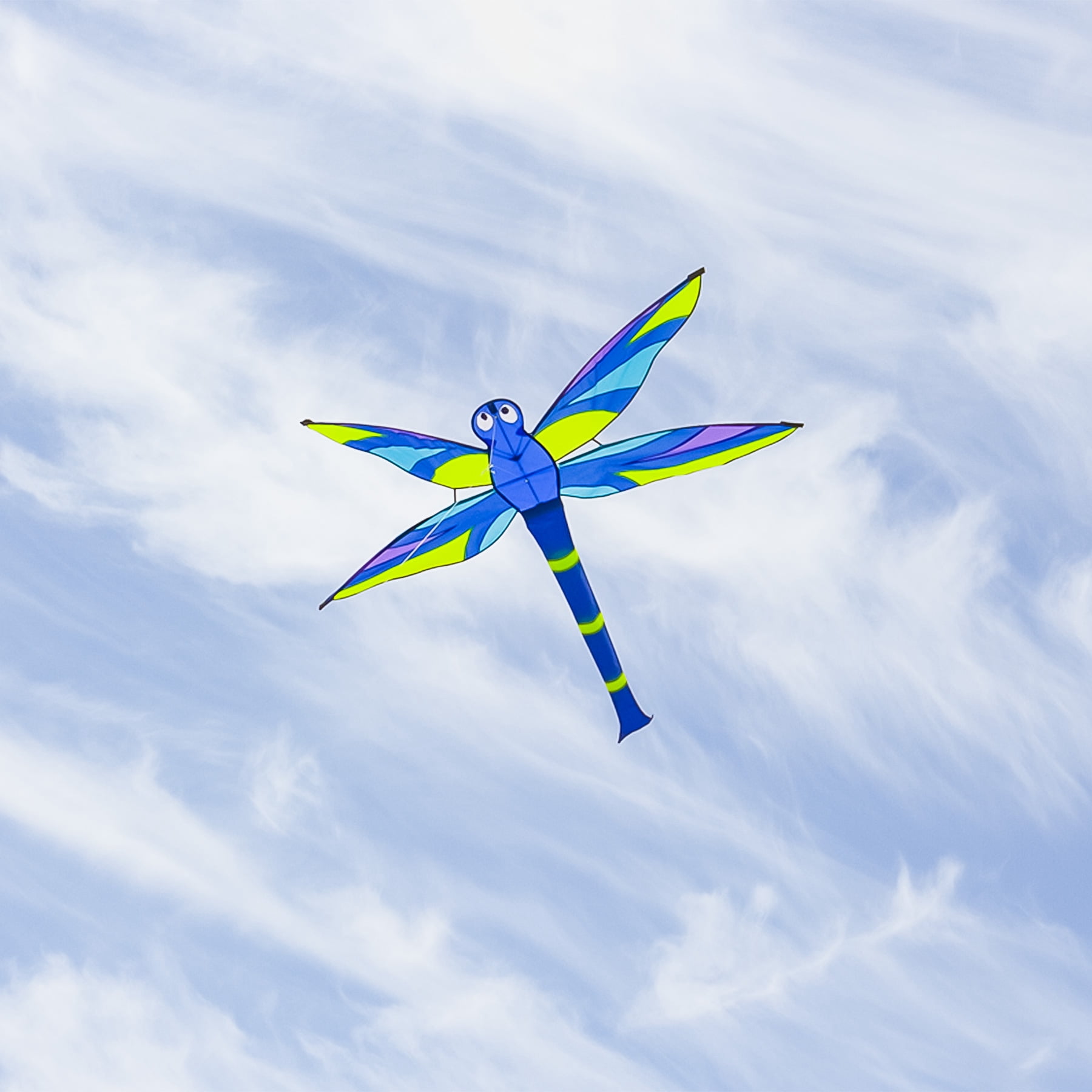 In the Breeze 3141 — Harmony Dragonfly Kite — Fun, Easy Flying Single-Line Kite for All Ages