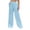 Light Blue, variant on Fsahion Plus Size Casual Sweatpants for Womens Elastic Waist And Comfortable Solid Color Semi Elastic Button Up Pants Bleak Deal on Clearance!