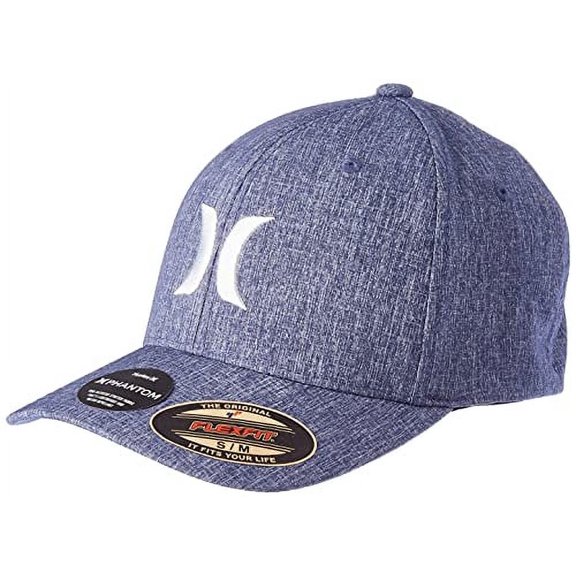 Hurley Men’s Hat – Phantom Flexfit Fitted Baseball Cap, Size Small-Medium, Coastal Blue