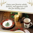 thumbnail image 6 of Spode Christmas Tree Tartan Salad Plate (Set of 4) - 7.75" Earthenware Plate, Holiday Tableware for Serving Salads, Appetizers, Desserts - Dishwasher and Microwave Safe, Festive Christmas Dinnerware, 6 of 8