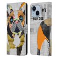 thumbnail image 1 of Head Case Designs Officially Licensed Michel Keck Dogs 4 French Bulldog Leather Book Wallet Case Cover Compatible with Apple iPhone 14 Plus, 1 of 6