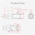thumbnail image 3 of 5882-775ZY DC Gear Motor 12V24V Forward And Reverse Adjustable Speed 11RPM-470RPM Worm Gear Brush Motor With Self-locking, 3 of 6