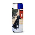 thumbnail image 1 of ""Caroline'S Treasures Labrador negro junto al buzón Michelob Ultra Koozies para latas delgadas multicolor"", 1 of 1