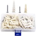 thumbnail image 1 of JUIDINTO Self Drilling Drywall Anchors with Tapping Screws Hollow Wall Anchor Screw Kit (Plastic), 1 of 8
