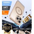 thumbnail image 5 of Anillo giratorio KAIYANG 360° para iPhone 16 Pro Max con soporte MagSafe dorado, 5 of 5