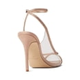 thumbnail image 6 of Nine West Parise 3 Nude/Clear Buckle Closure Pointed Toe Stiletto Heeled Sandals (Nude/Clear, 9), 6 of 6