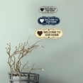 thumbnail image 3 of Designer Welcome To Our Home Sign (Navy Blue / White) - Small, 3 of 4
