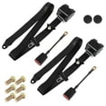 thumbnail image 2 of 2 cinturones de seguridad retráctiles ajustables universales, 3 almohadillas para cinturón de seguridad PT para Go Kart, coche privado, furgoneta, UTV VR Buggies, minivan, camioneta y camioneta, 2 of 7