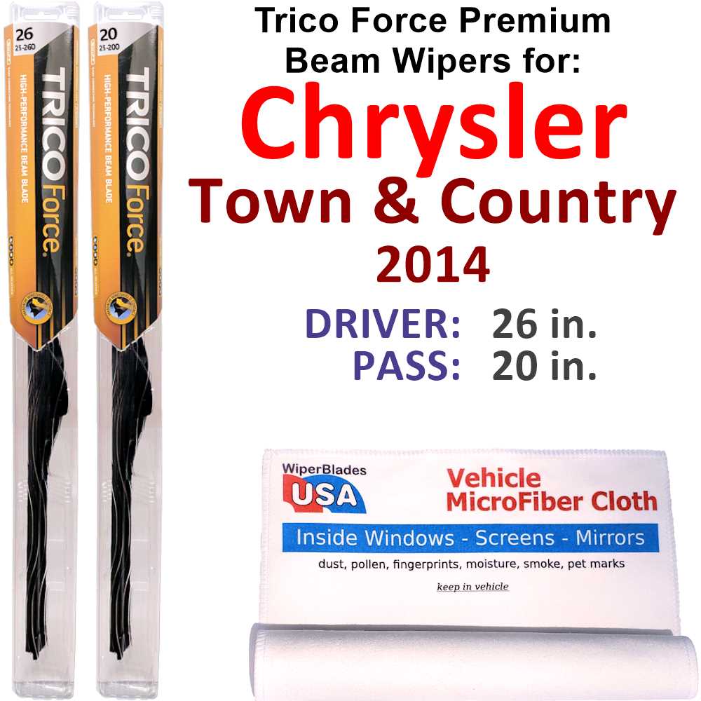 2014 Chrysler Town & Country Performance Beam Wipers (Set of 2