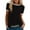 Black, variant on Women Summer Tops Women Fashion Casual Print O-Neck Loose Short Sleeve T-shirt Top Blouse Pullover Light Blouses Long Sleeve Athletic Shirt compatible with Macrame Blouse Womens Short Black XL