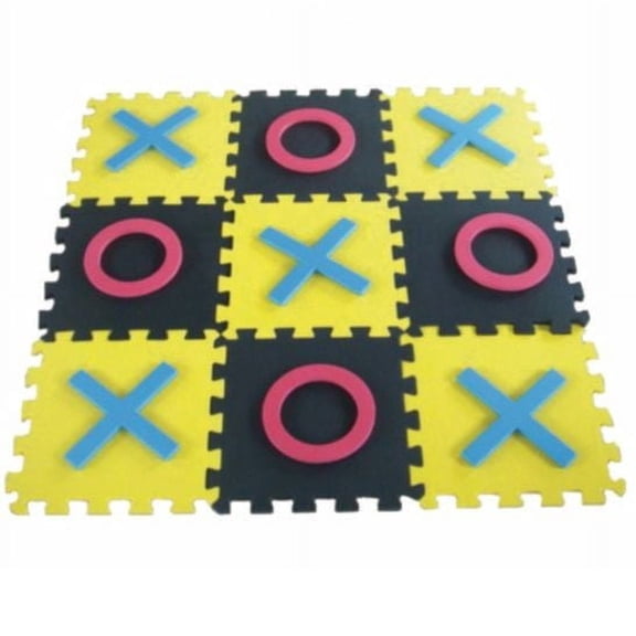S&S Tic-Tac-Toe 6 and up, 9 Board Tiles Game