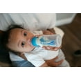 thumbnail image 2 of Dr. Brown's Natural Flow Anti-Colic Options+ Narrow Ensemble d'Alimentation du Sein au Biberon pour Tirer et Conserver avec Tétines à Débit Lent, Capuchons de Voyage pour Biberons et Sucette HappyPaci d'Une Seule Pièce en 100 % Silicone, Bleu, 2 of 5