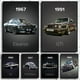 thumbnail image 2 of Pintura en lienzo de coche clásico deportivo, arte de pared, imágenes para sala de estar, decoración del hogar, póster impreso, Retro Cars 80s GTI, 2 of 4