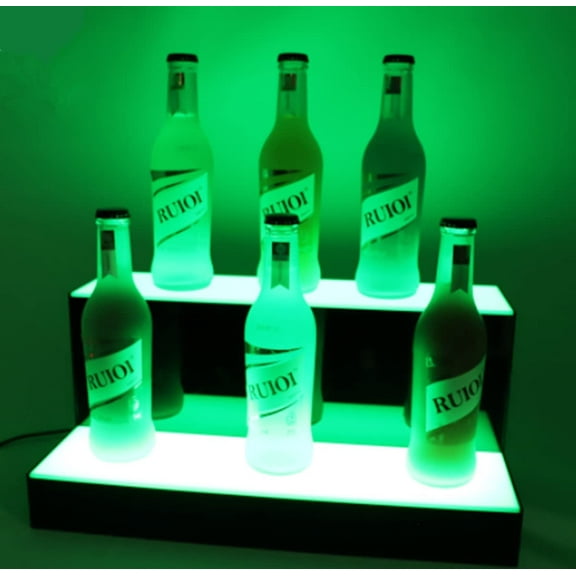 LINLIN LED Coaster, Light Up Coaster LED Car Coasters Waterproof Acrylic Beer Cocktail Coasters for Parties Weddings Bar Christmas Home Pub