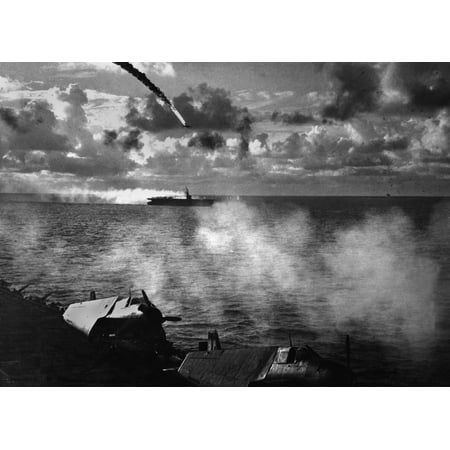 Japanese Plane Shot Down During The Battle Of The Philippine Sea