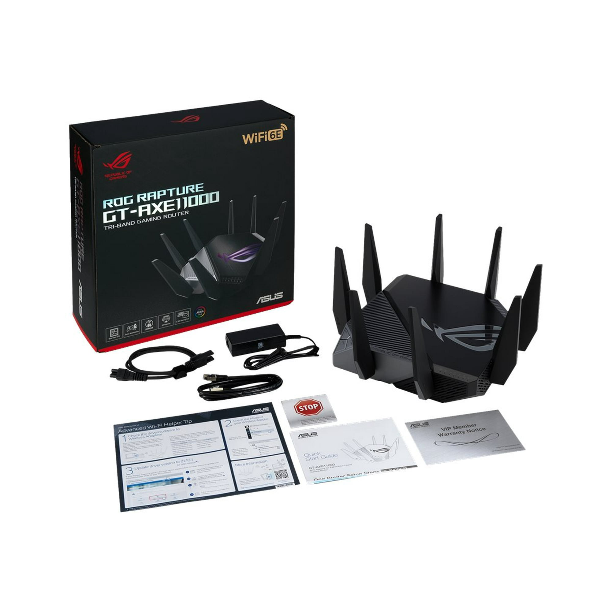 ASUS ROG Rapture GT-AXE11000 - Wireless router - 4-port switch